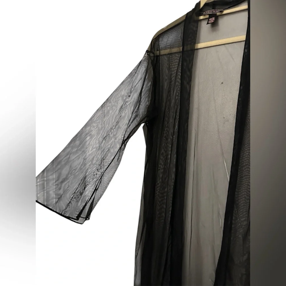 Victoria's‎ Secret Black Sheer Robe Lingerie Size XS- Small